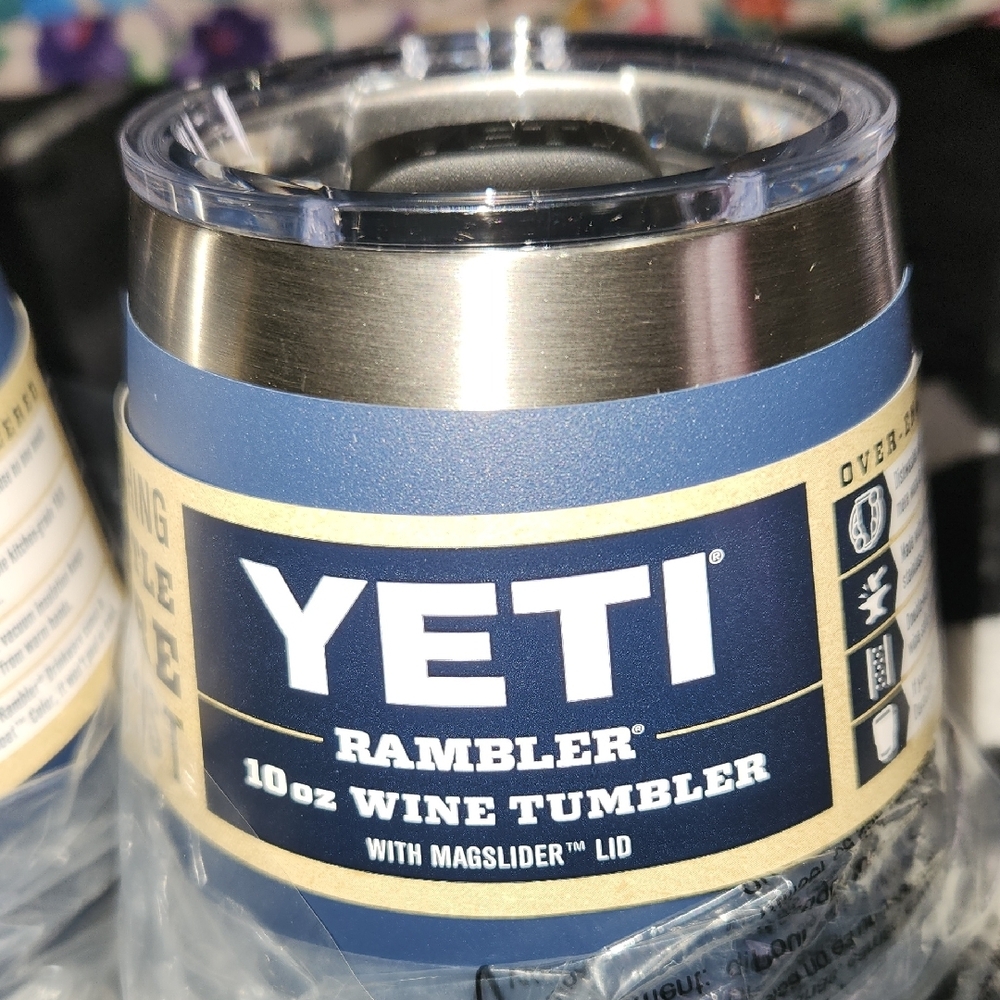 YETI Rambler Blue Wine Tumblers - Picture 3 of 9
